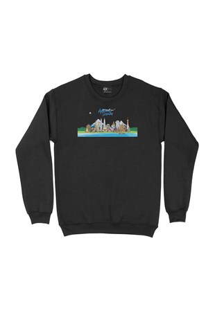 Around The World Siyah Sweatshirt