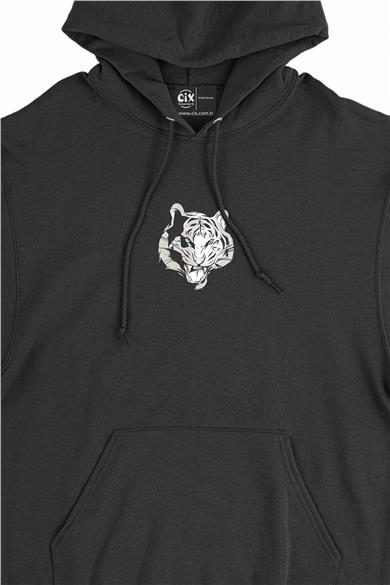 Asil Kaplan Minimal Kapşonlu Sweatshirt Hoodie