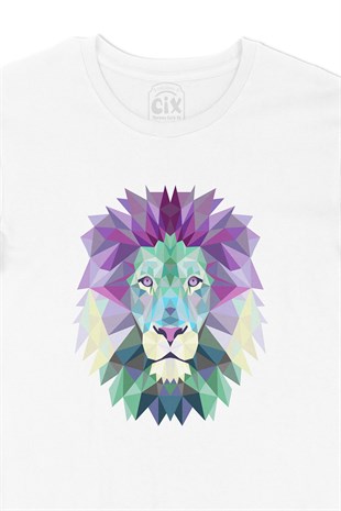Aslan İllüstrasyonlu Tişört