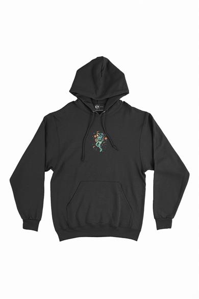 Astronot Basketbolcu Minimal Kapşonlu Sweatshirt Hoodie