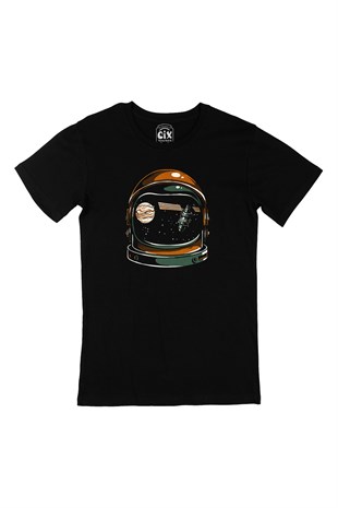 Astronot Siyah Tişört