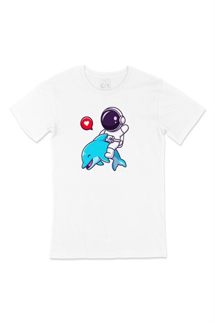 Astronot ve Balina  Tişört