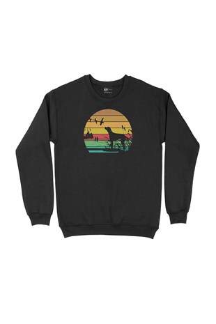 Av Köpeği Siyah Sweatshirt