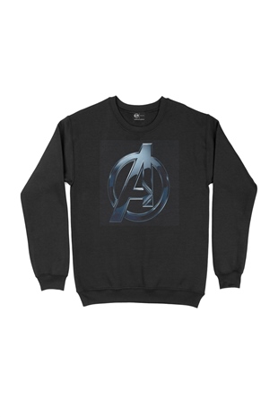 Avengers A Siyah Sweatshirt