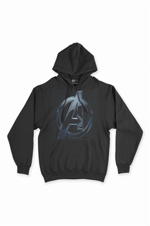 Avengers A Siyah Sweatshirt Hoodie