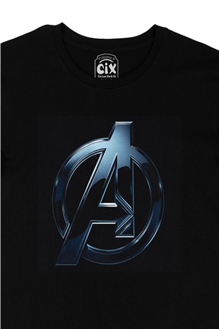 Avengers A Siyah Tişört