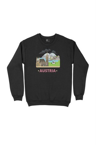 Avusturya Siyah Sweatshirt