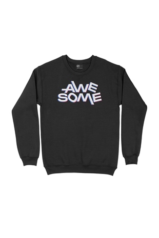Awesome Siyah Sweatshirt