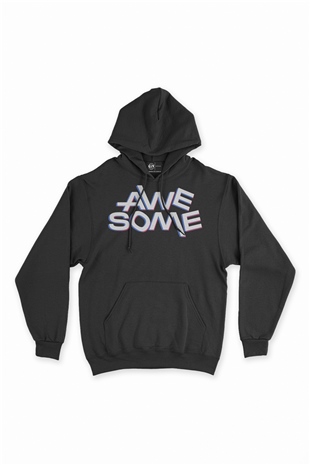 Awesome Siyah Sweatshirt Hoodie