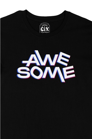 Awesome Siyah Tişört