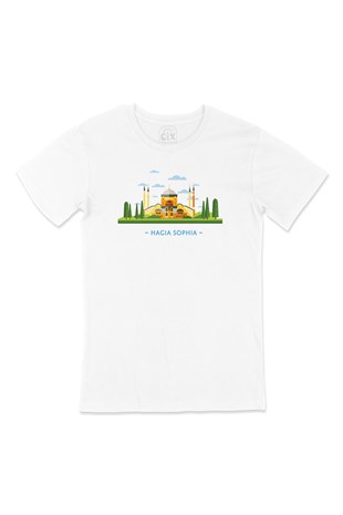 Ayasofya Çizimli Tişört