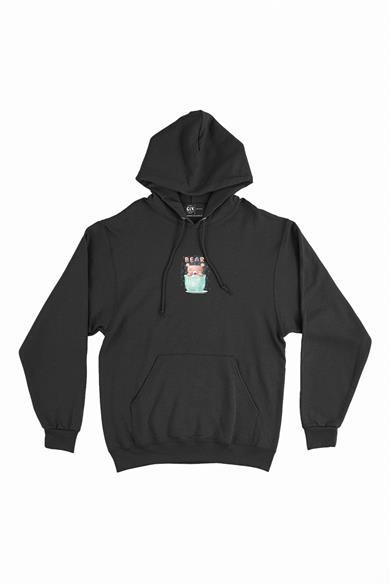 Ayıcık Bear Minimal Kapşonlu Sweatshirt Hoodie