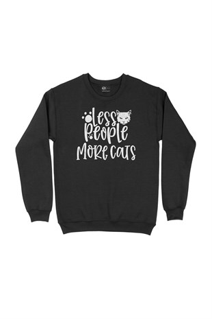 Az İnsan Çok Kedi Sweatshirt