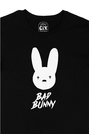 Bad Bunny Tavşan Siyah Tişört