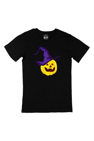 Bal Kabağı Hallowen Siyah Tişört