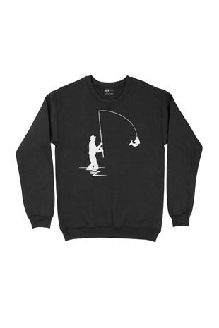 Balıkçı Siyah Sweatshirt