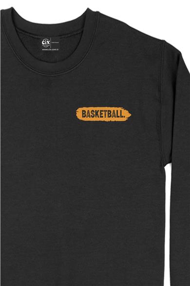 Basketball Basketbol Cep Tasarım Baskılı Sweatshirt