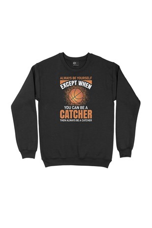 Basketball Catcher Siyah Sweatshirt