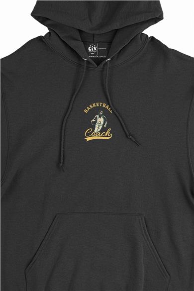 Basketball Coach Minimal Kapşonlu Sweatshirt Hoodie