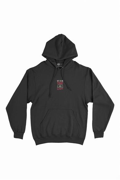 Basketball Court Minimal Kapşonlu Sweatshirt Hoodie
