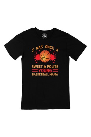 Basketball Mama Siyah Tişört