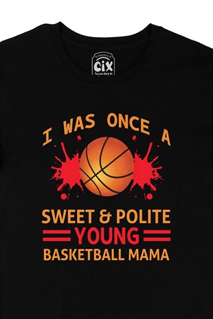 Basketball Mama Siyah Tişört