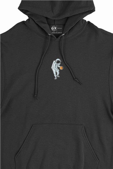 Basketbol Astronot Oyuncu  Minimal Kapşonlu Sweatshirt Hoodie