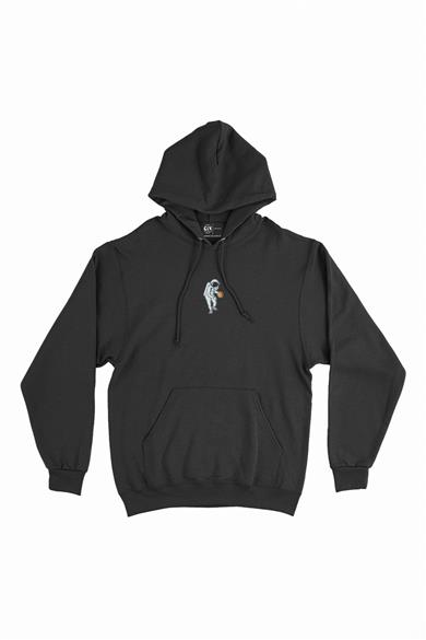 Basketbol Astronot Oyuncu  Minimal Kapşonlu Sweatshirt Hoodie