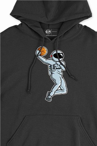 Basketbol Oyuncu Astronot Kapşonlu Sweatshirt Hoodie