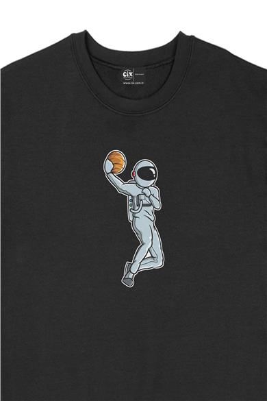 Basketbol Oyuncu Astronot Sweatshirt