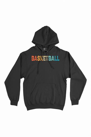 Basketbol Renkli Kapşonlu Sweatshirt Hoodie