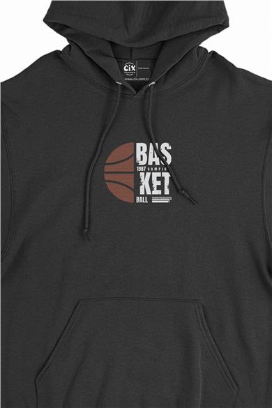 Basketbol Şampiyon Minimal Kapşonlu Sweatshirt Hoodie