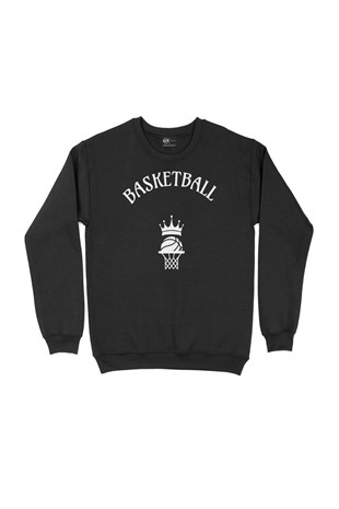 Basketbol Siyah Sweatshirt