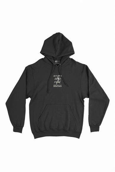 Basketçi Astronot Minimal Kapşonlu Sweatshirt Hoodie