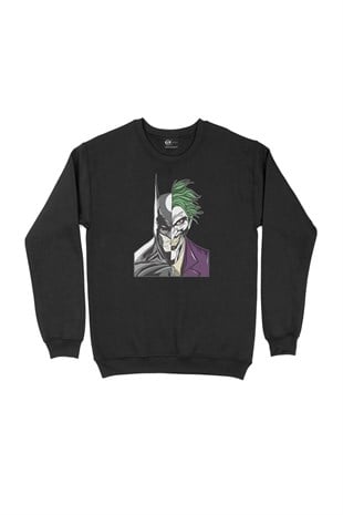 Batman & Joker Siyah Sweatshirt