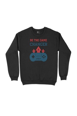 Be The Game Changer Siyah Sweatshirt