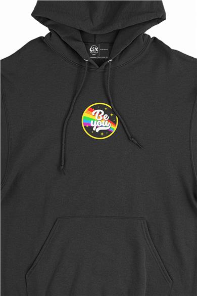 Be You Kendin Ol Minimal Kapşonlu Sweatshirt Hoodie