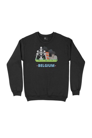 Belçika Siyah Sweatshirt
