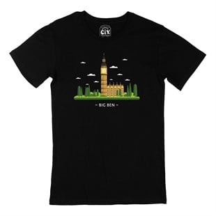 Big Ben Siyah Tişört