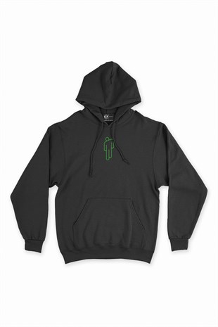 Billie Eilish Siyah Kapşonlu Sweatshirt Hoodie