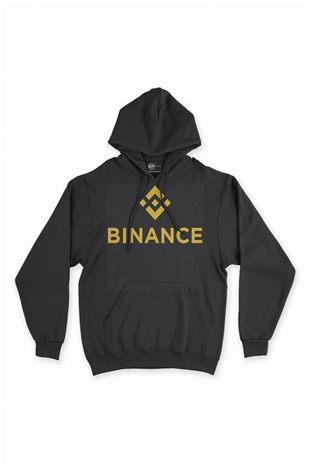 Binance Siyah Sweatshirt Hoodie