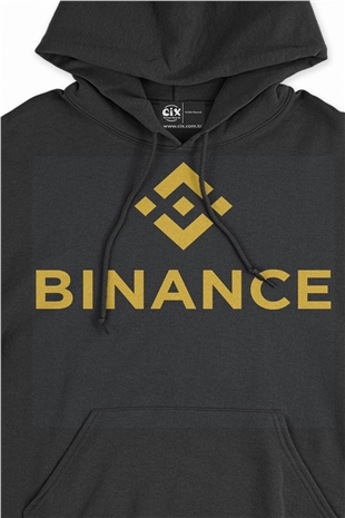 Binance Siyah Sweatshirt Hoodie