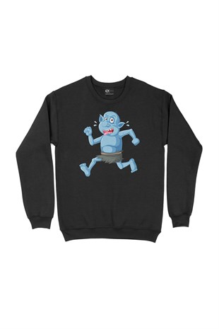 Blue Goblin Siyah Sweatshirt