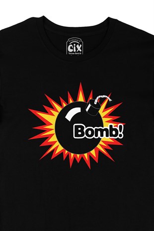Bomba Bomb Siyah Tişört