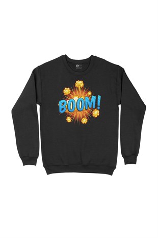 Boom Siyah Sweatshirt