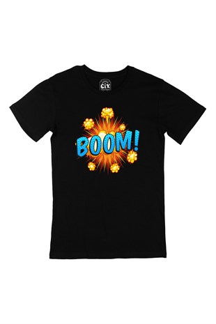 Boom Siyah Tişört