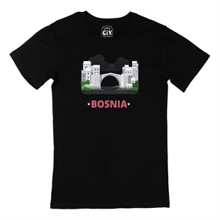 Bosna Hersek Siyah Tişört