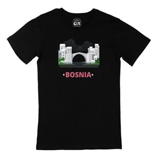 Bosna Hersek Siyah Tişört