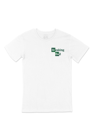 Breaking Bad Cep Logo Tasarımlı Beyaz Tişört