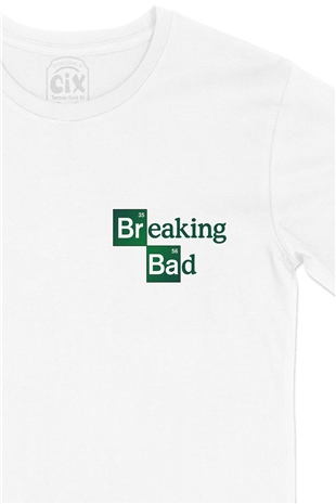 Breaking Bad Cep Logo Tasarımlı Beyaz Tişört